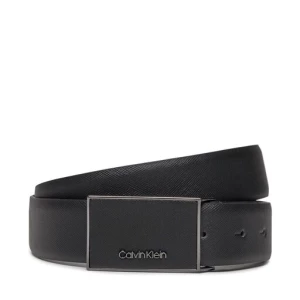 Pasek Męski Calvin Klein Leather Inlay Plaque 35M K50K511761 Ck Black Saffiano BEH