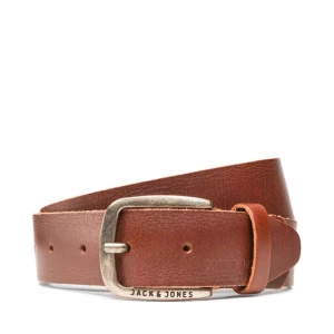 Pasek Męski Jack&Jones Jackpaul Leather Belt 12111286 Brązowy