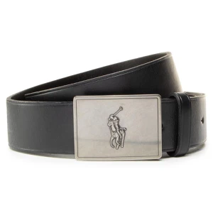Pasek Męski Polo Ralph Lauren 36mm Pp Plaque Belt 405691693001 Czarny