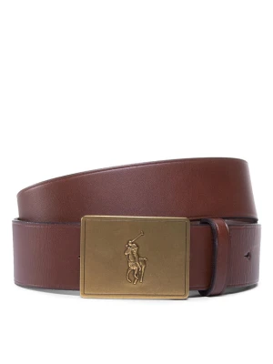 Pasek Męski Polo Ralph Lauren 36Mm Pp Plaque Belt 405691693002 Brązowy