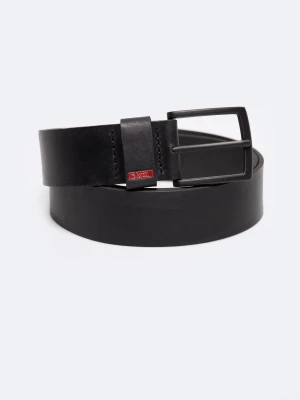 Pasek męski skórzany czarny Piros 906 BIG STAR