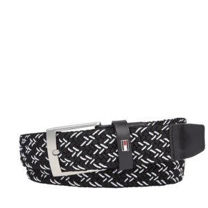 Pasek Męski Tommy Hilfiger Adan 3.5 Elastic AM0AM12051 Czarny