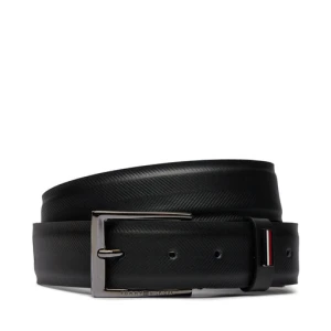 Pasek Męski Tommy Hilfiger Business Texture 3.5 Adj AM0AM12069 Czarny