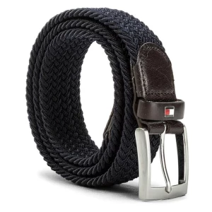 Pasek Męski Tommy Hilfiger New Adan Belt 3.5 AM0AM02801 85 Granatowy