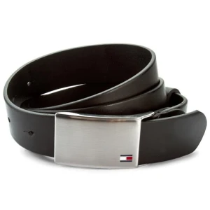 Pasek Męski Tommy Hilfiger Th Plaque Belt 3.5 Adj AM0AM01995 Czarny