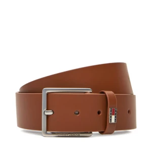 Pasek Męski Tommy Jeans Tjm Flag Leather 4.0 AM0AM13416 Brązowy