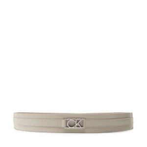 Pasek na talię Calvin Klein Re-Lock 4Cm Belt K60K610500 Beżowy