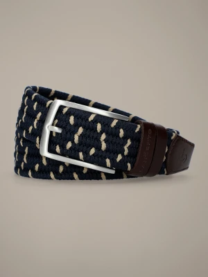 Pasek Pleciony Granatowy Twain 5 Lancerto