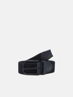 Pasek pleciony Jack&Jones niebieski