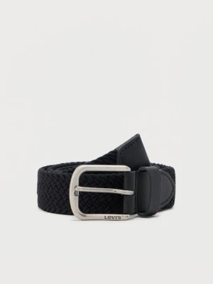 Pasek pleciony Levi's czarny