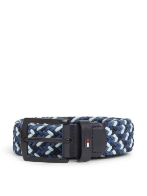 Pasek pleciony Tommy Hilfiger niebieski