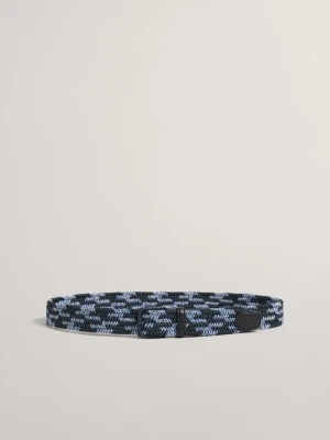 Pasek Pleciony W Kontrastowym Kolorze GANT