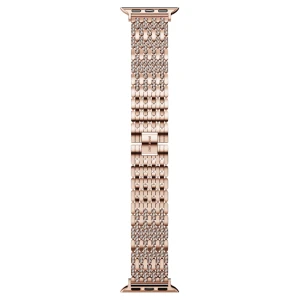 Pasek princess, Do zegarków Apple Watch® 40 mm i 41 mm, W odcieniu różowego złota, Powłoka w odcieniu różowego złota Swarovski