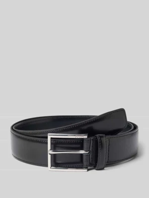 Pasek skórzany męski JOOP! Collection;Skóra naturalna;Sprzączka;Wytłaczane logo;Pikowanie;Szerokość w rozmiarze 90: 3 cm