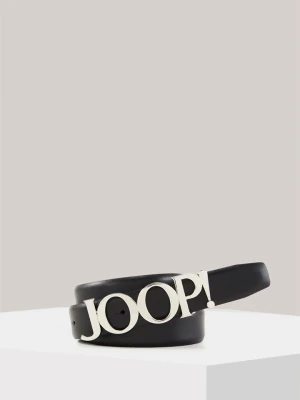 Pasek skórzany w kolorze czarno-srebrnym Joop