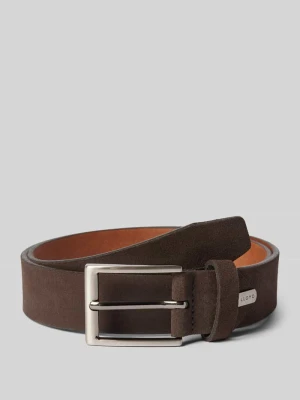 Pasek skórzany z aplikacją z logo Lloyd Men's Belts