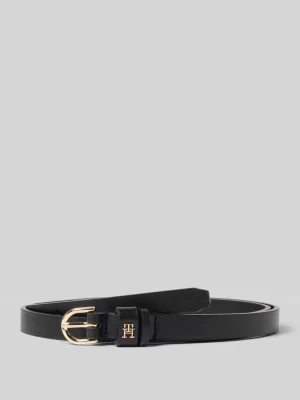 Pasek skórzany z aplikacją z logo Tommy Hilfiger