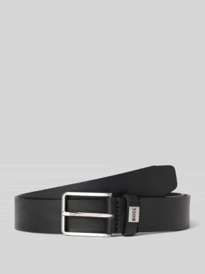 Pasek skórzany z wytłoczonym logo model ‘ELIO’ Boss