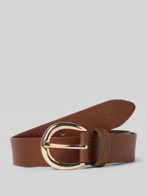 Pasek skórzany z wytłoczonym logo tamaris