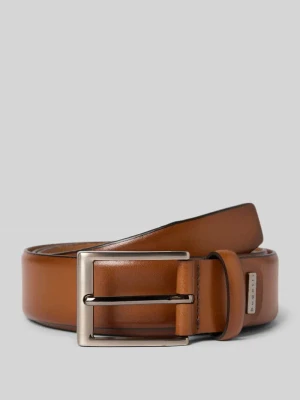 Pasek skórzany ze sprzączką Bugatti