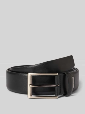 Pasek skórzany ze sprzączką Bugatti