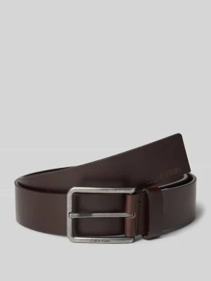 Pasek skórzany ze sprzączką model ‘WARMTH BUCKLE’ CK Calvin Klein