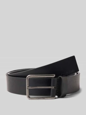 Pasek skórzany ze sprzączką model ‘WARMTH BUCKLE’ CK Calvin Klein