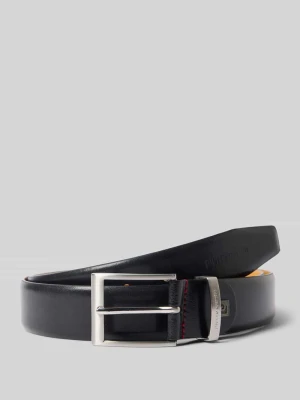 Pasek skórzany ze sprzączką Pierre Cardin