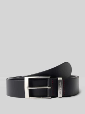 Pasek skórzany ze sprzączką Pierre Cardin