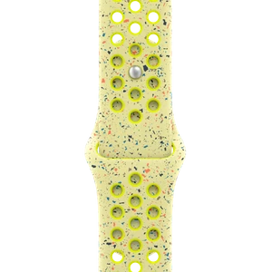 Pasek sportowy Nike w kolorze Volt Splash do koperty 42 mm (M/L) - Żółty