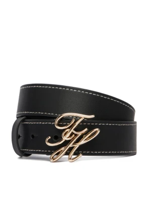 Pasek Tommy Hilfiger Th Script 3.0 AW0AW18568 Granatowy