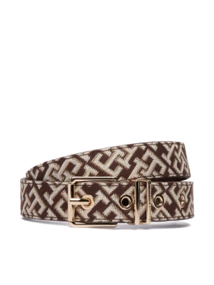 Pasek Tommy Hilfiger Th Square 2.5 Jacquard AW0AW18894 Brązowy