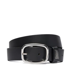 Pasek Tommy Jeans Tjw Oval 3.0 Buckle AW0AW18812 Czarny