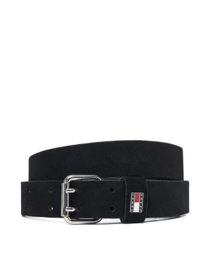 Pasek Tommy Jeans Tjw Square 3.0 Suede AW0AW19300 Czarny