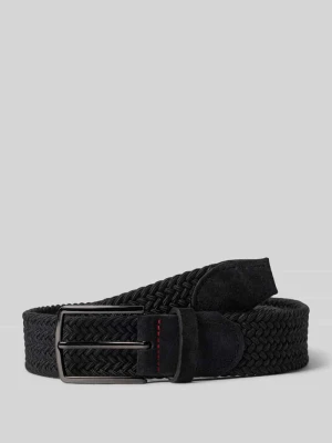 Pasek w efekt plecionki ze sprzączką Pierre Cardin