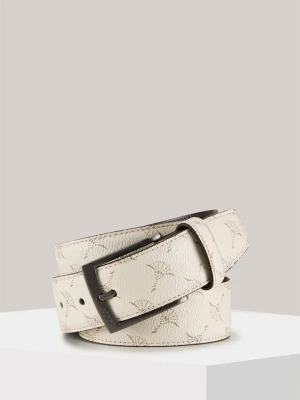 Pasek w kolorze złamanej bieli ze wzorem chabrów Joop