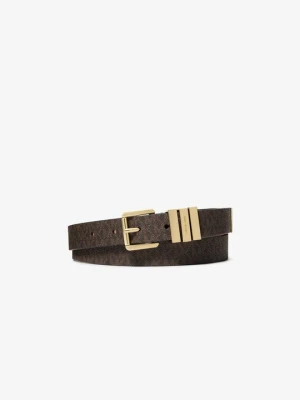 Pasek z charakterystycznym logo Michael Kors BRĄZOWY (Brązowy)