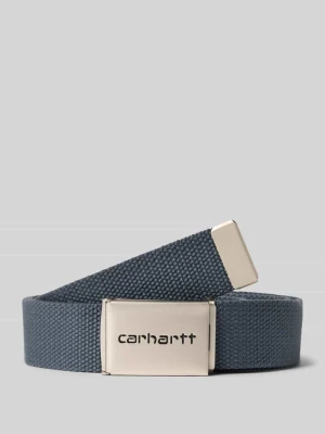 Pasek z detal z logo model 'Clip' Carhartt WIP Grafitowy