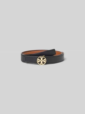 Pasek z detal z logo Tory Burch Czarny