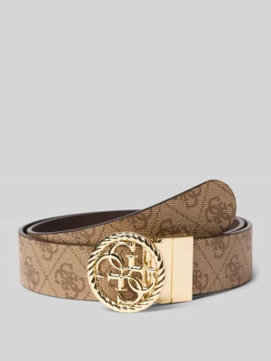 Pasek z detalem z logo Guess Camel