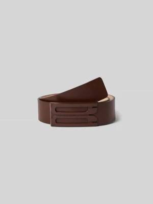 Pasek z detalem z logo Victoria Beckham Ciemnobrązowy