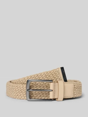 Pasek z efektem plecionki ze sprzączką CK Calvin Klein
