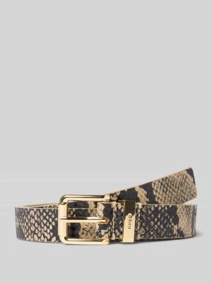 Pasek z efektem skóry węża model ‘PALM’ HUGO