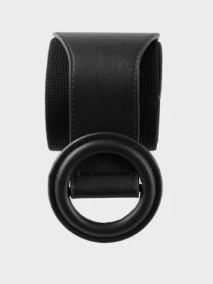 Pasek z gumą i zamszową, okrągłą klamrą Greenpoint