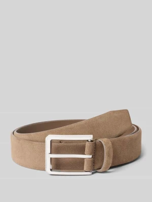 Pasek z naturalnej skóry bydlęcej model 'CALEB' Boss