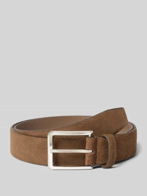 Pasek z naturalnej skóry bydlęcej model 'CALEB' Boss