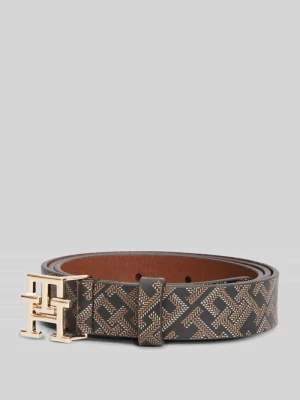 Pasek z naturalnej skóry bydlęcej Tommy Hilfiger Czarny