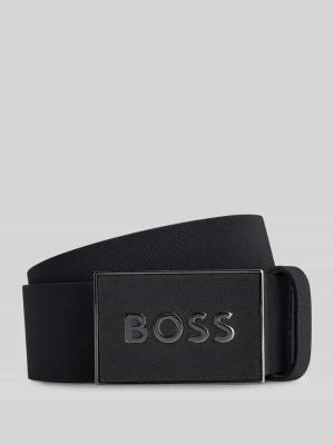 Pasek z naturalnej skóry model 'BOSS_ICON' Czarny