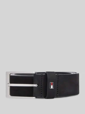 Pasek z naturalnej skóry model 'LAYTON 3.5' Tommy Hilfiger czarny