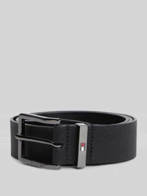 Pasek z naturalnej skóry model 'OLIVER SAFFIANO 3.5' Tommy Hilfiger czarny